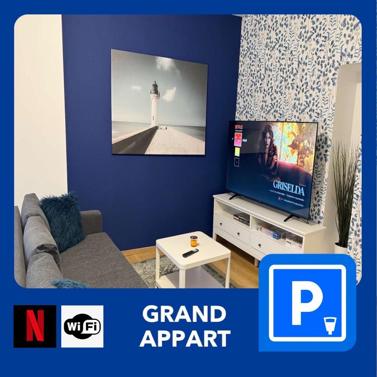 24 Chic & Cosy Grand Appart 88M2 Parking Gratuit Hypercentre Netflix Saint-Etienne  Eksteriør billede