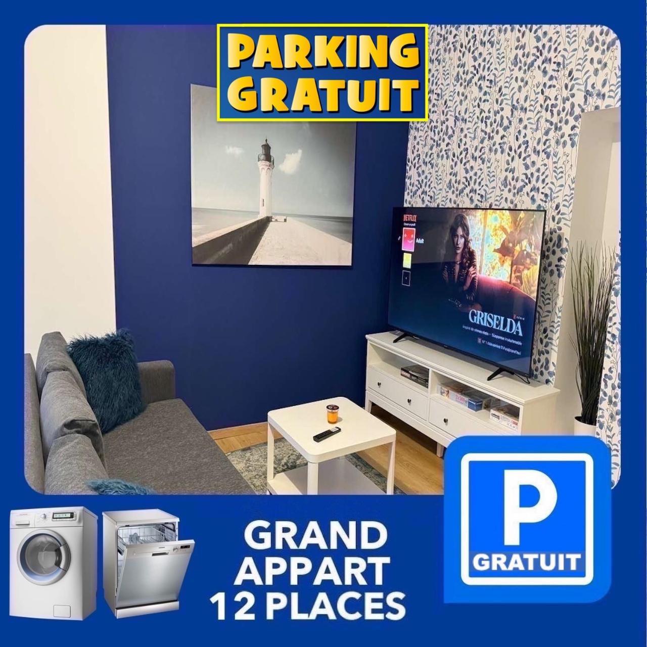24 Chic & Cosy Grand Appart 88M2 Parking Gratuit Hypercentre Netflix Saint-Etienne  Eksteriør billede